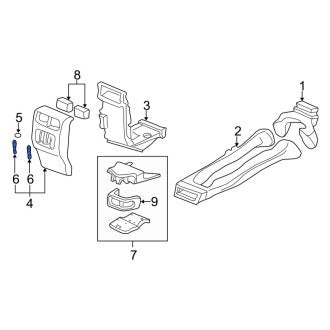 New OEM Genuine Acura, Rear Left A/C System Information Label - Part # 83454SZ3013ZD