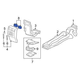 New OEM Genuine Acura, Right Upper Console Air Vent - Part # 83447SZ3003ZB