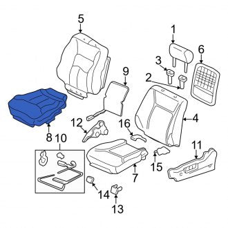 New OEM Genuine Acura, Rear Seat Cover - Part # 82131SZ3A61ZA