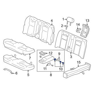 New OEM Genuine Acura, Seat Armrest Bracket - Part # 82189SZ3A01