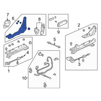 New OEM Genuine Acura, Right Seat Back Recliner Adjustment Mechanism - Part # 81230SZ5A12