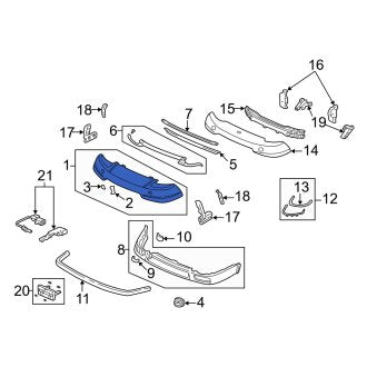 New OEM Genuine Acura, Front Bumper Cover - Part # 04711SL0A92ZZ