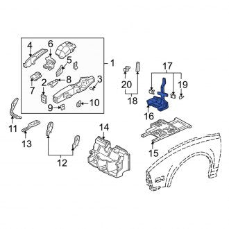 New OEM Genuine Acura, Spare Tire Carrier - Part # 60511SL0A02