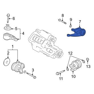 New OEM Genuine Acura, Right Engine Mount - Part # 50810SL0010