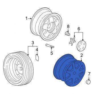 New OEM Genuine Acura, Wheel - Part # 42700SL0A20ZA