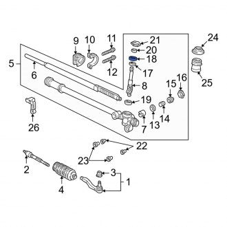 New OEM Genuine Acura, Rack And Pinion Steering Pinion Shaft Screw - Part # 53423SL0A01