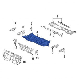 New OEM Genuine Acura, Upper Cowl Panel - Part # 61100SL0T10ZZ