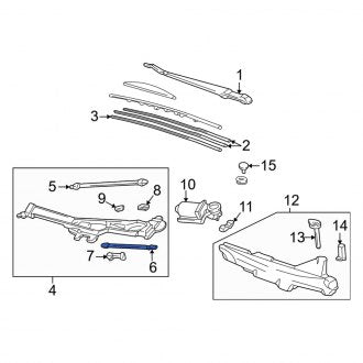 New OEM Genuine Acura, Windshield Wiper Linkage - Part # 76530SL0A01