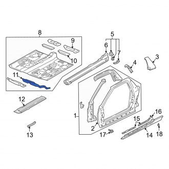 New OEM Genuine Acura, Right Dashboard Panel Bracket - Part # 61532SL0300ZZ