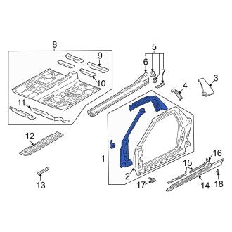 New OEM Genuine Acura, Left Uniside - Part # 04635SL0330ZZ