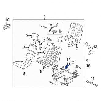 New OEM Genuine Acura, Seat Motor - Part # 81113SL0A01