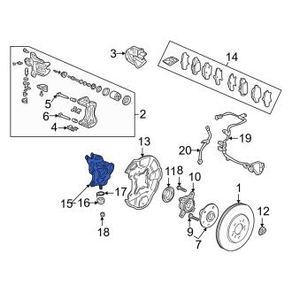 New OEM Genuine Acura, Rear Right Suspension Knuckle - Part # 52210SL0325