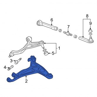 New OEM Genuine Acura, Rear Right Lower Suspension Control Arm - Part # 52350SL0010