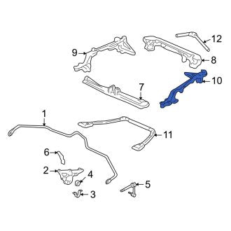 New OEM Genuine Acura, Rear Left Suspension Subframe Crossmember - Part # 50220SL0000