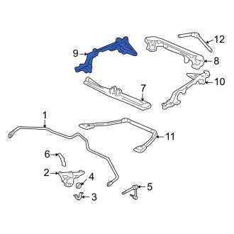 New OEM Genuine Acura, Rear Right Suspension Subframe Crossmember - Part # 50210SL0000