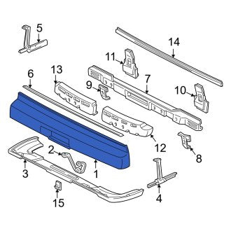 New OEM Genuine Acura, Rear Bumper Cover - Part # 04715SL0A91ZZ