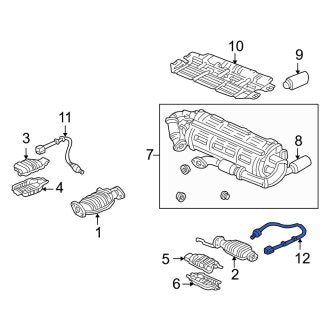 New OEM Genuine Acura, Rear Left Oxygen Sensor - Part # 36541PR7A51