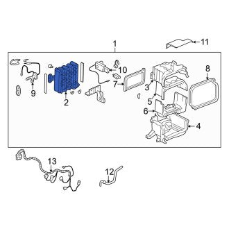 New OEM Genuine Acura, A/C Evaporator Core - Part # 80210SR1A12