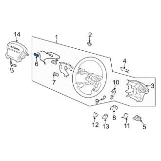 New OEM Genuine Acura, Right Horn Button - Part # 78521SR4A81ZA