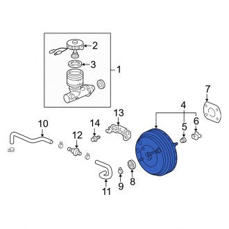 New OEM Genuine Acura, Power Brake Booster - Part # 01469S0AJ20