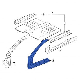 New OEM Genuine Acura, Right Body A-Pillar - Part # 04635ST7R00ZZ