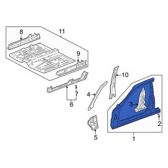 New OEM Genuine Acura, Right Uniside - Part # 04635ST8A11ZZ