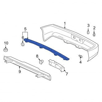 New OEM Genuine Acura, Rear Bumper Cover Reinforcement - Part # 71540ST7000