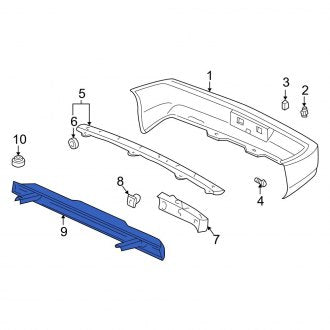 New OEM Genuine Acura, Rear Bumper Cover Reinforcement Beam - Part # 71530ST7A00ZZ