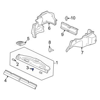 New OEM Genuine Acura, Package Tray Trim Clip - Part # 90668SJ4003