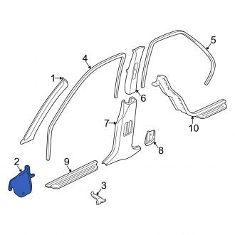 New OEM Genuine Acura, Right Kick Panel Trim - Part # 83111ST7A00ZB