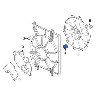 New OEM Genuine Acura, Engine Cooling Fan Motor Spacer - Part # 9040366VA11