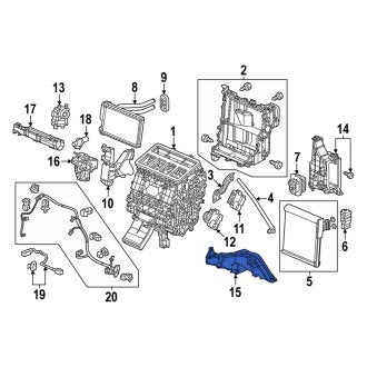 New OEM Genuine Acura, Right Lower Cabin Air Intake Duct - Part # 79103T21A41