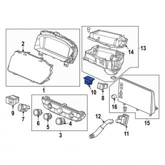 New OEM Genuine Acura, Sun Load Temperature Sensor - Part # 80510T20A01