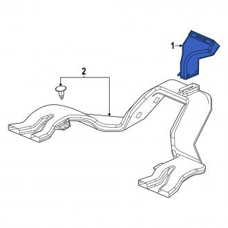 New OEM Genuine Acura, Upper Instrument Panel Air Duct - Part # 833323S5A00