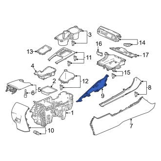 New OEM Genuine Acura, Right Console Trim Panel - Part # 834253S5A01ZA