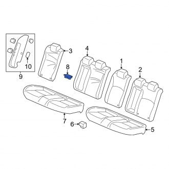 New OEM Genuine Acura, Rear Seat Armrest Cup Holder - Part # 82135T60A01ZA