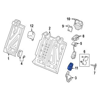 New OEM Genuine Acura, Rear Child Restraint Anchor Plate Bezel - Part # 82124T43J31ZA