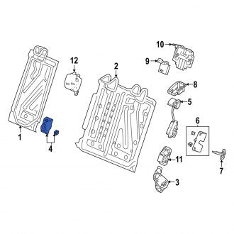 New OEM Genuine Acura, Rear Center Seat Hinge - Part # 82295T39A21