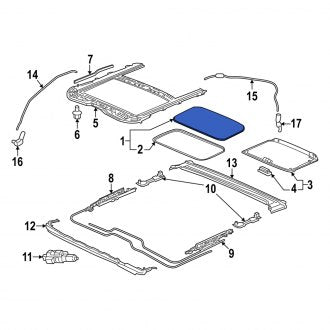 New OEM Genuine Acura, Sunroof Glass - Part # 702003S5A01