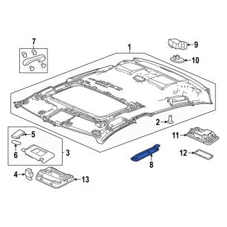 New OEM Genuine Acura, Right Upper Speaker Cover - Part # 832153S5A01ZA