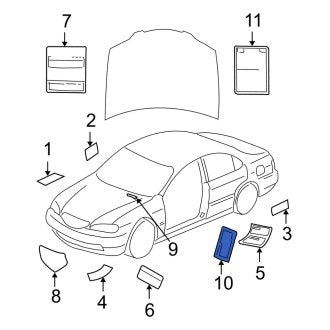 New OEM Genuine Acura, Engine Decal - Part # 42762S0KA10