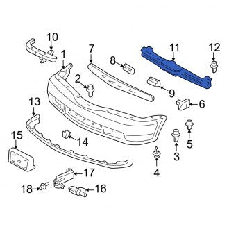 New OEM Genuine Acura, Front Bumper Cover Reinforcement Beam - Part # 71130S0KA01ZZ