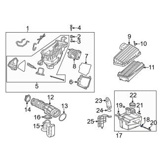 New OEM Genuine Acura, Engine Air Intake Resonator Insulator - Part # 17212P8CA00