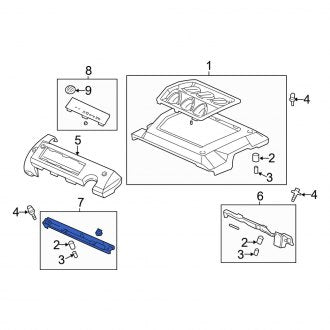 New OEM Genuine Acura, Engine Cover - Part # 17147P8FA01