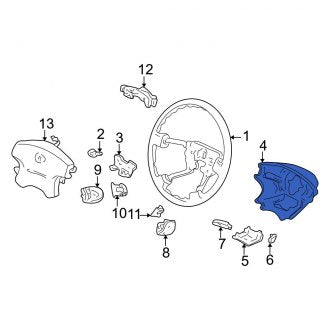 New OEM Genuine Acura, Rear Steering Wheel Trim - Part # 78518S84S51ZC