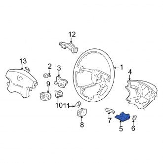 New OEM Genuine Acura, Steering Wheel Trim - Part # 78512S84A61ZC