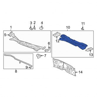 New OEM Genuine Acura, Upper Firewall - Part # 61100S0KA00ZZ