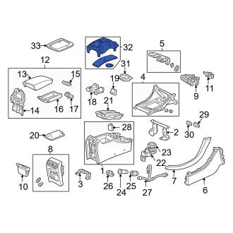 New OEM Genuine Acura, Center Automatic Transmission Shift Cover Plate - Part # 54710S0KA94