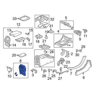 New OEM Genuine Acura, Left Console Trim Panel - Part # 77298S0KA01ZA