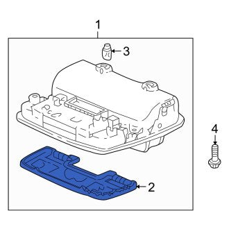 New OEM Genuine Acura, Map Light Lens - Part # 83251S84A01